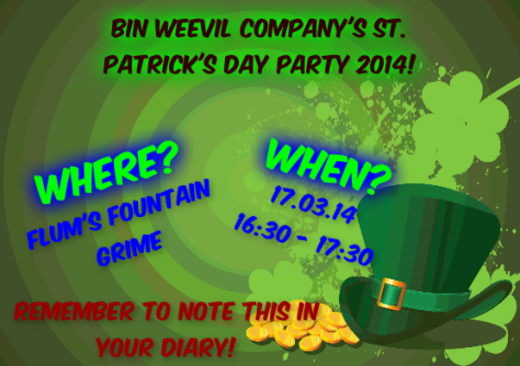 St. Patrick's Day Party Details